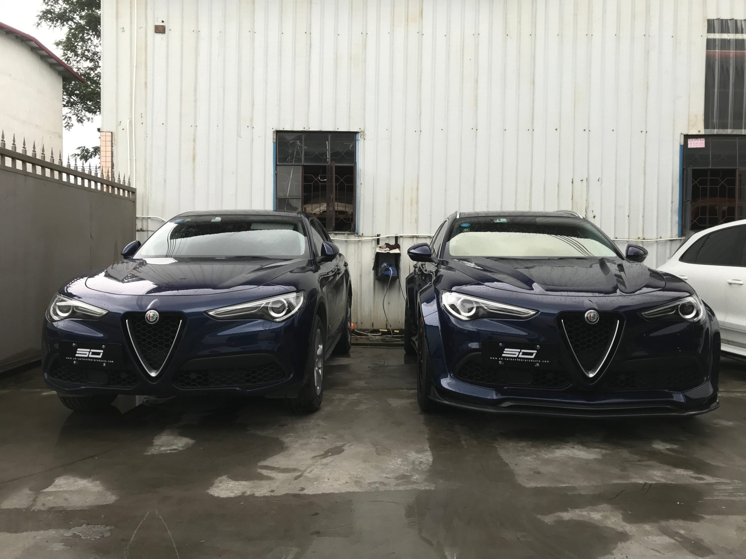 SD Carbon Partial Carbon Fiber Widebody Kit For Alfa Romeo Stelvio 2.0T