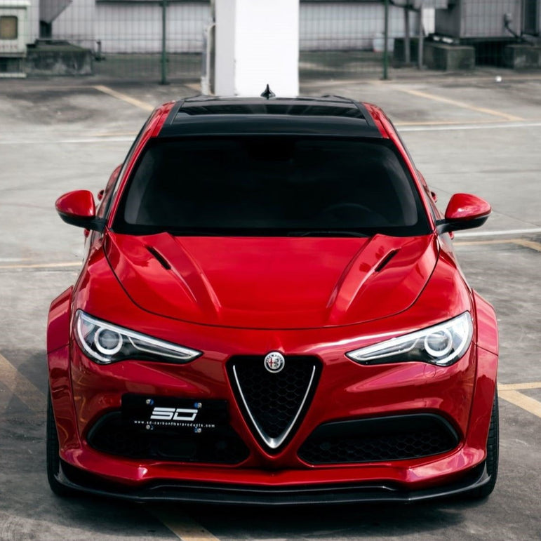 SD Carbon Partial Carbon Fiber Widebody Kit For Alfa Romeo Stelvio 2.0T