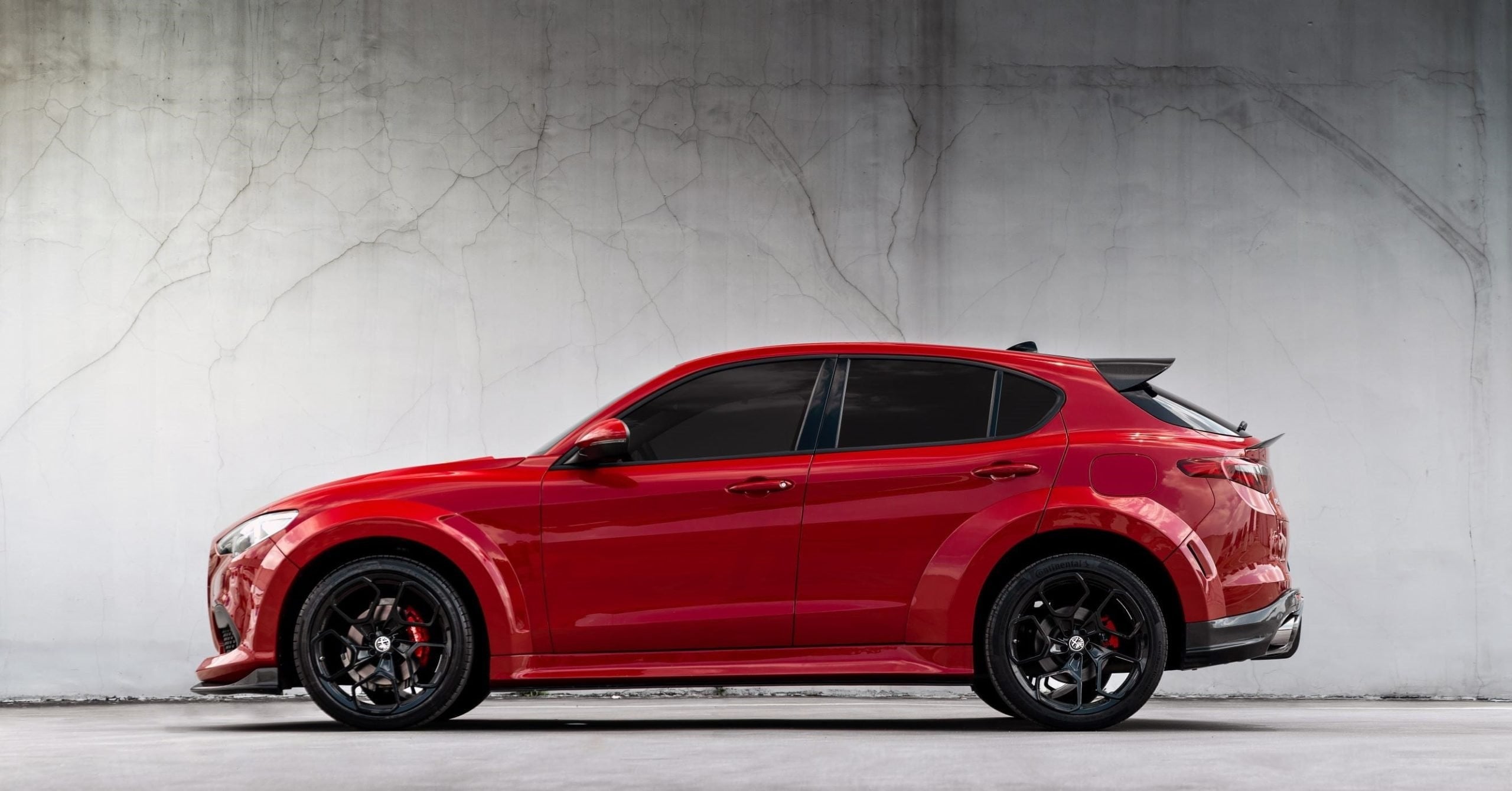 SD Carbon Partial Carbon Fiber Widebody Kit For Alfa Romeo Stelvio 2.0T