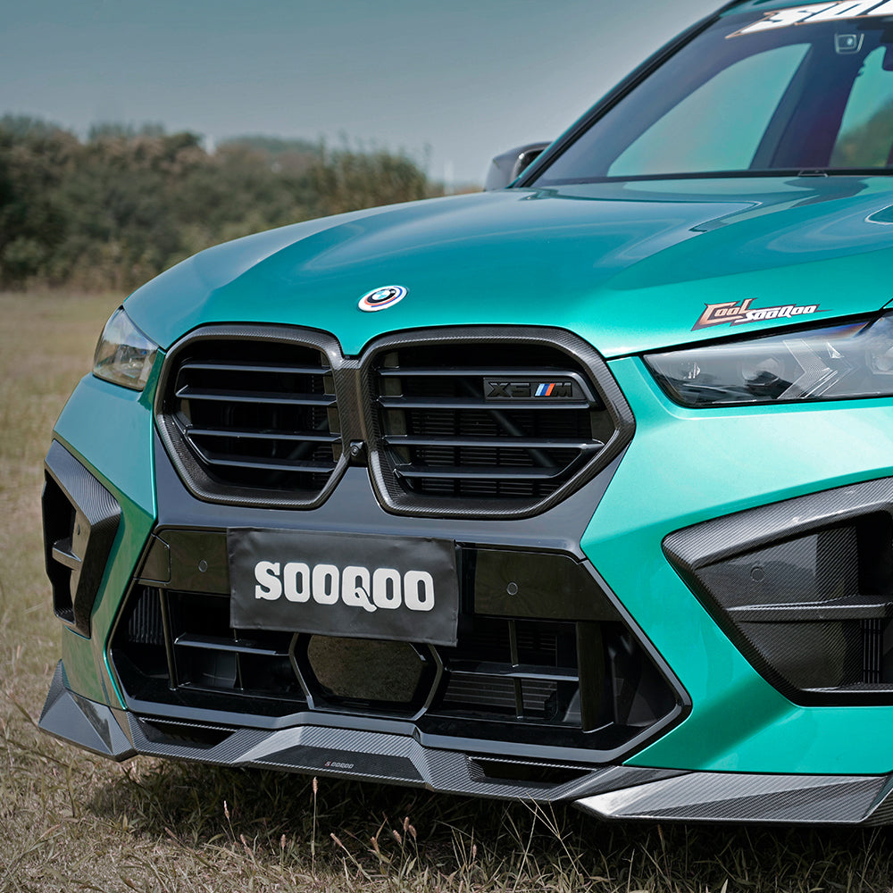SOOQOO BMW X5M F95 LCI Carbon Fiber Front Lip – Robot Bodykits