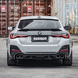 SOOQOO BMW G26 Carbon Fiber Double Tips Diffuser