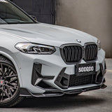 SOOQOO BMW X3M F97 X4M F98 LCI Carbon Fiber Front Lip