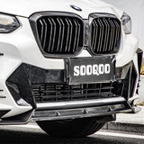 SOOQOO BMW X3 G01 X4 G02 LCI Carbon Fiber Front Lip