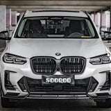 SOOQOO BMW iX3 Carbon Fiber Front Lip