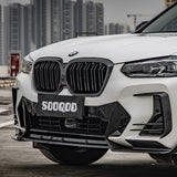 SOOQOO BMW iX3 Carbon Fiber Front Lip