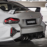 SOOQOO BMW M2 G87 Carbon Fiber Rear Bumper Attachments