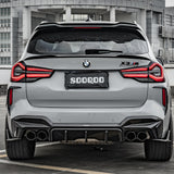 SOOQOO BMW X3M F97 Carbon Fiber Rear Diffuser