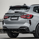 SOOQOO BMW X3M F97 Carbon Fiber Rear Spoiler