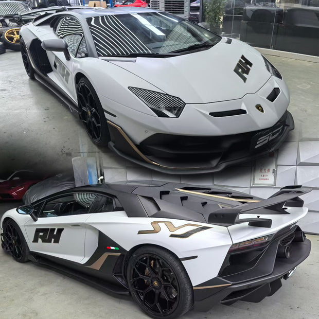 SD Dry Carbon Fibre Conversion Full Body Kit Conversion for Lamborghini Aventador LP700/720/740/750 Upgrade to SVJ Full Body Kit