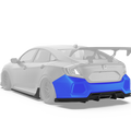 Robot Craftsman 10th Gen Honda Civic Body Kit Narrowbody Fibre Glass Reinforced Plastic Complete Body Kit