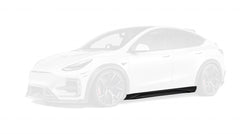 SD Carbon Side Skirts & Extensions For Tesla Model Y / Performance