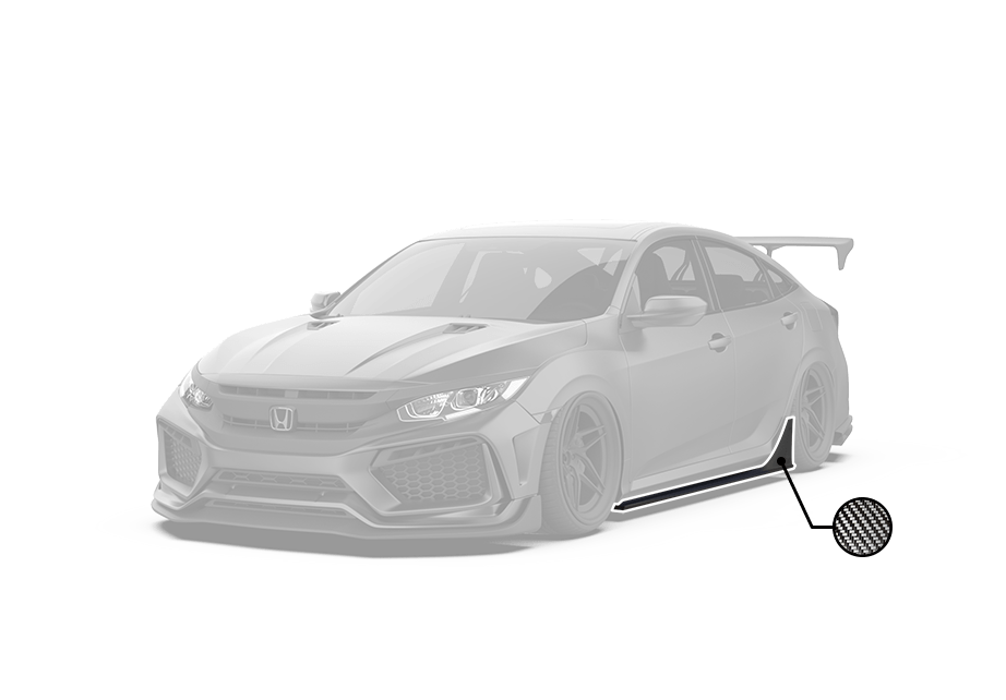 Robot Craftsman 10th Gen Honda Civic Side Skirts