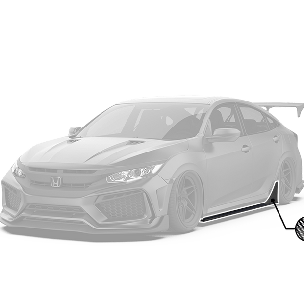 Robot Craftsman 10th Gen Honda Civic Side Skirts