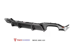 TAKD Carbon Fiber Rear Diffuser for Mercedes Benz A35 A220 Sedan W177 2019-ON