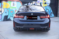 TAKD Carbon Fiber Rear Diffuser & Canards for BMW 3 Series G20 330i M340i 2023-ON LCI