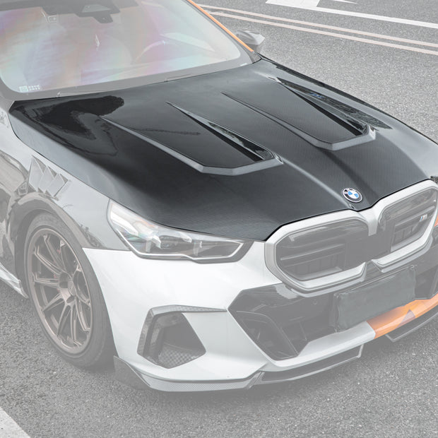 TAKD BMW 5 Series 530 540 & i5 e/x Drive40 M60 G60 G61, G90, G99 Full Dry-Carbon Bonnet (Prepreg)