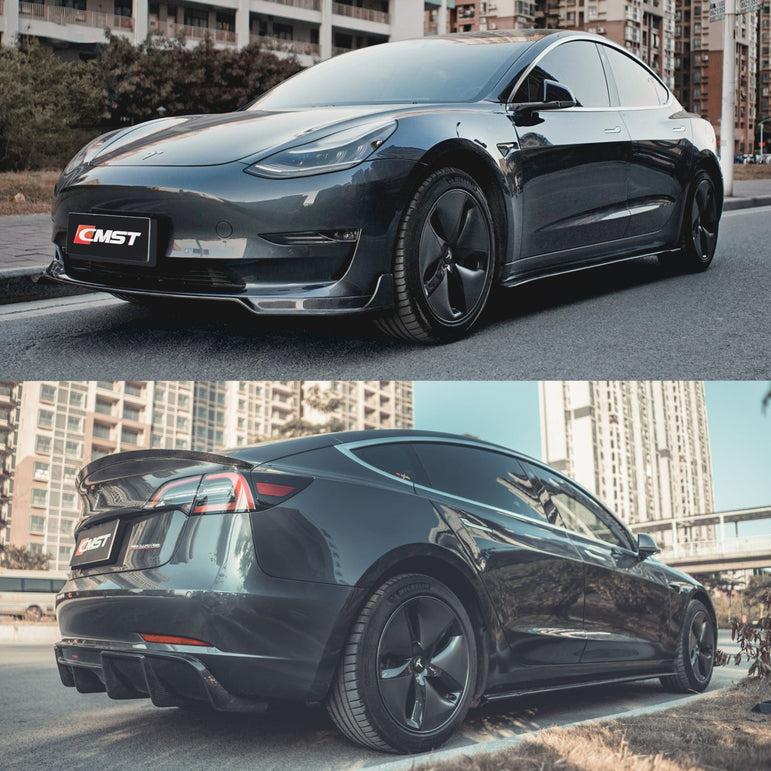 CMST Carbon Fiber Full Body Kit Style B for Tesla Model 3 - Robot Bodykits