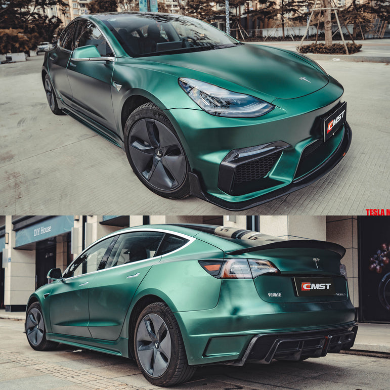 CMST Tuning Carbon Fiber Full Body Kit Style D for Tesla Model 3