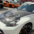 CMST Tuning Carbon Fiber Hood With 3 Vents ver.2 for Nissan 370Z Z34 Fairlady Z Vented - Robot Bodykits