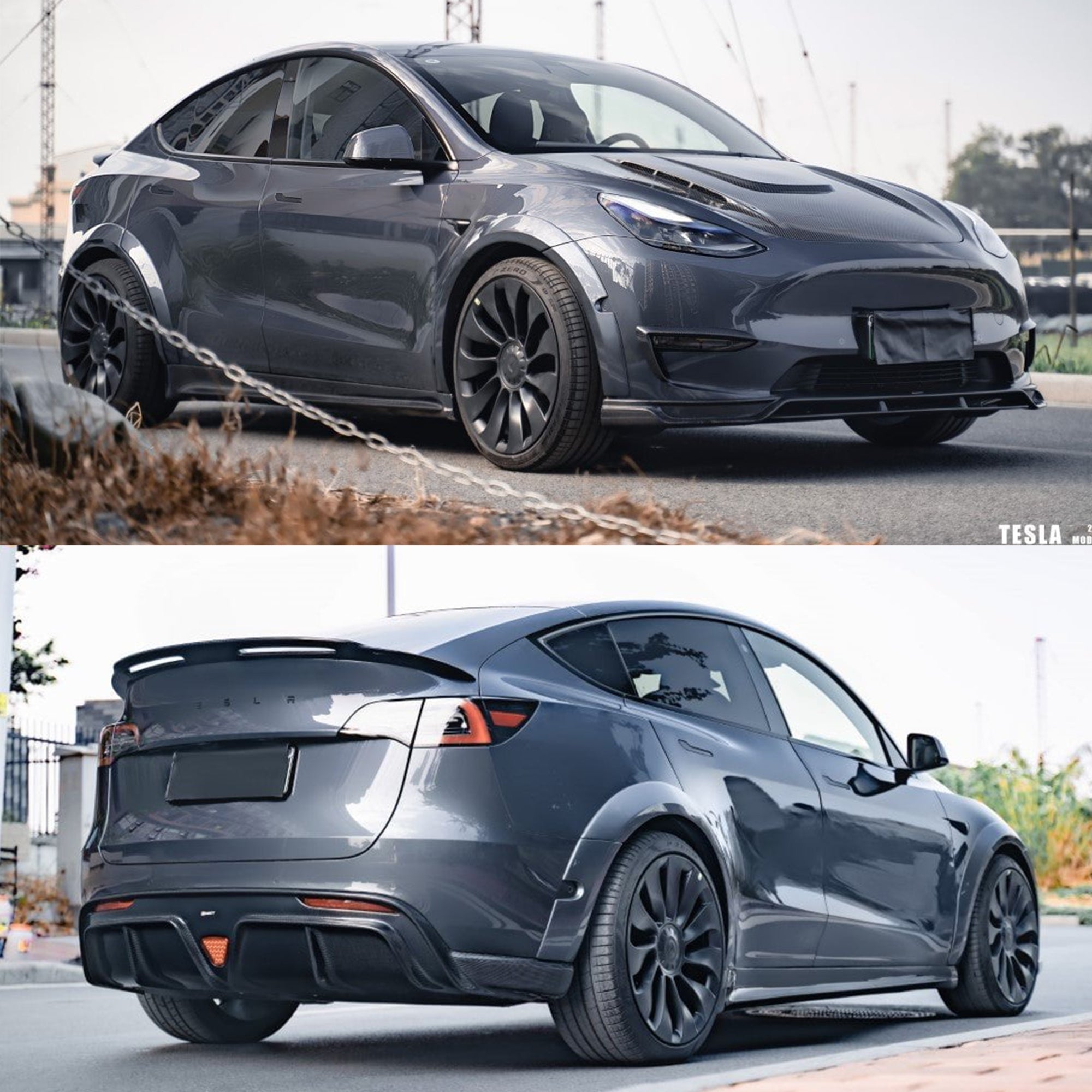 CMST Tuning Carbon Fiber Package Style B for Tesla Model Y - Robot Bodykits