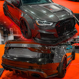 CMST Tuning Carbon Fiber Widebody Fender Arches ( 12 Pcs ) for Audi A3, S3 2014-2020 8V