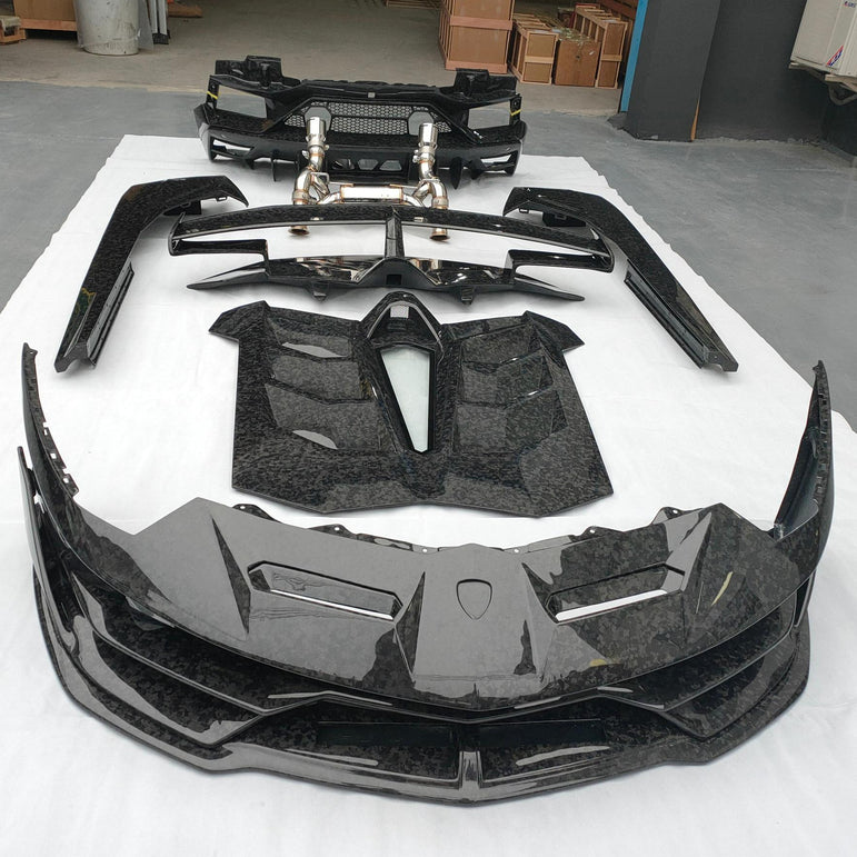 SD Dry Carbon Fibre Conversion Full Body Kit Conversion for Lamborghini Aventador LP700/720/740/750 Upgrade to SVJ Full Body Kit