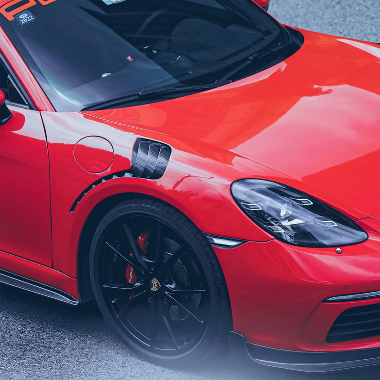 CMST Carbon Fiber Vented Fenders for Porsche Cayman/Boxster 718 2016-ON - Robot Bodykits