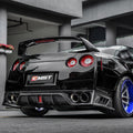 CMST Tuning  Facelift Conversion Partial Carbon Fiber Rear Bumper & Rear Diffuser 4 Pcs for Nissan GTR GT-R R35 2008-2016