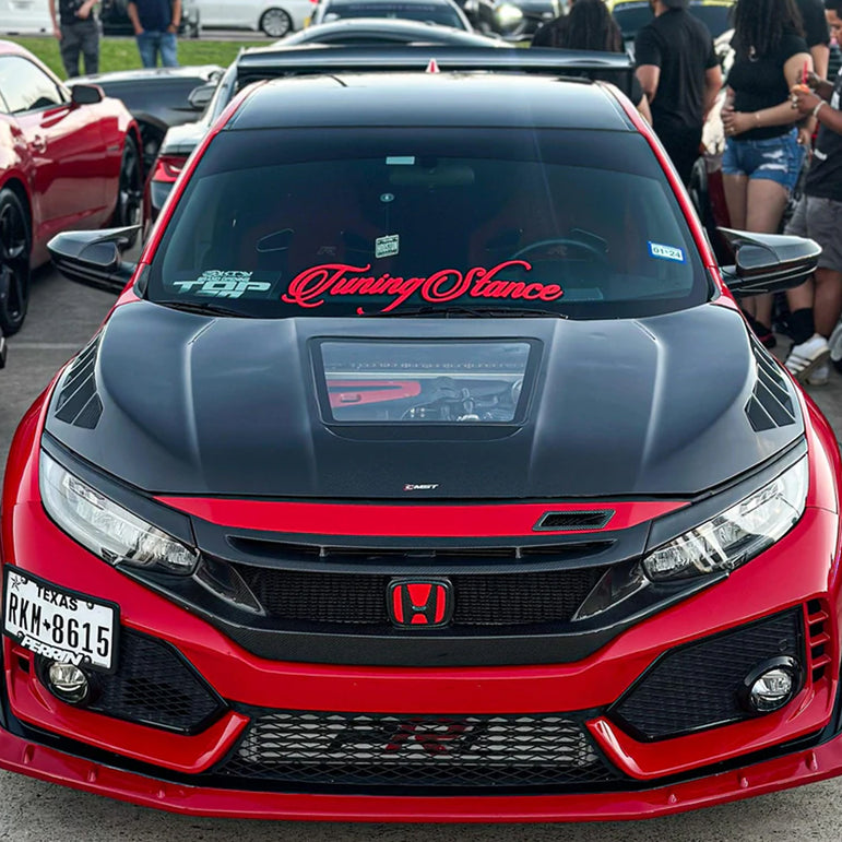 CMST Tuning Carbon Fiber Glass Transparent Hood Bonnet Ver.3  for Honda 10th Gen Civic - Robot Bodykits