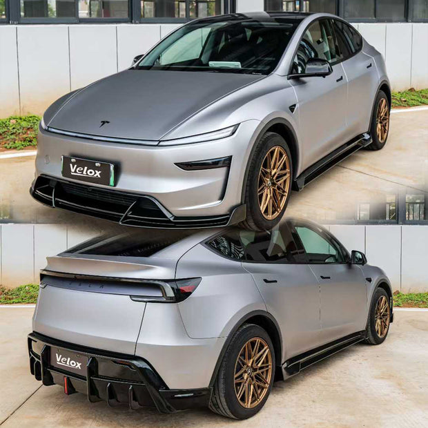 Velox 2025+ Tesla Model Y Lowline Kit Gloss Black Bodykit