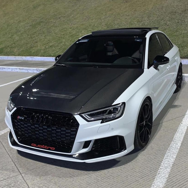 CMST Tuning Carbon Fiber Hood Bonnet Ver.1 for Audi RS3 2018-2020 & 2014-2020 A3 & A3 S Line & S3 - Robot Bodykits