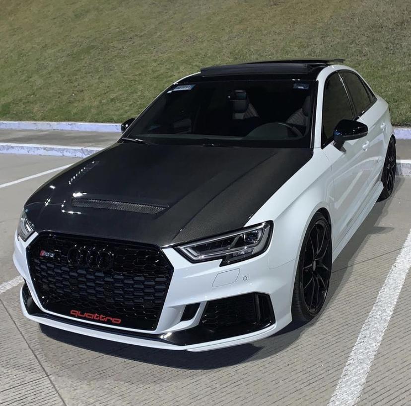 CMST Tuning Carbon Fiber Hood Bonnet Ver.1 for Audi RS3 2018-2020 & 2014-2020 A3 & A3 S Line & S3 - Robot Bodykits