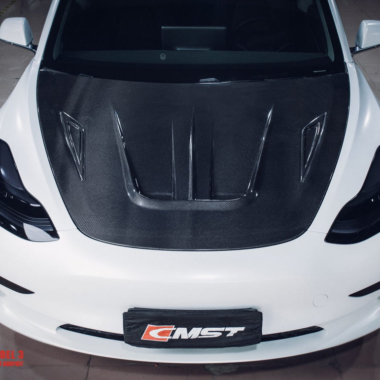 CMST Tuning Carbon Fiber Hood Ver.1 for Tesla Model 3 - Robot Bodykits