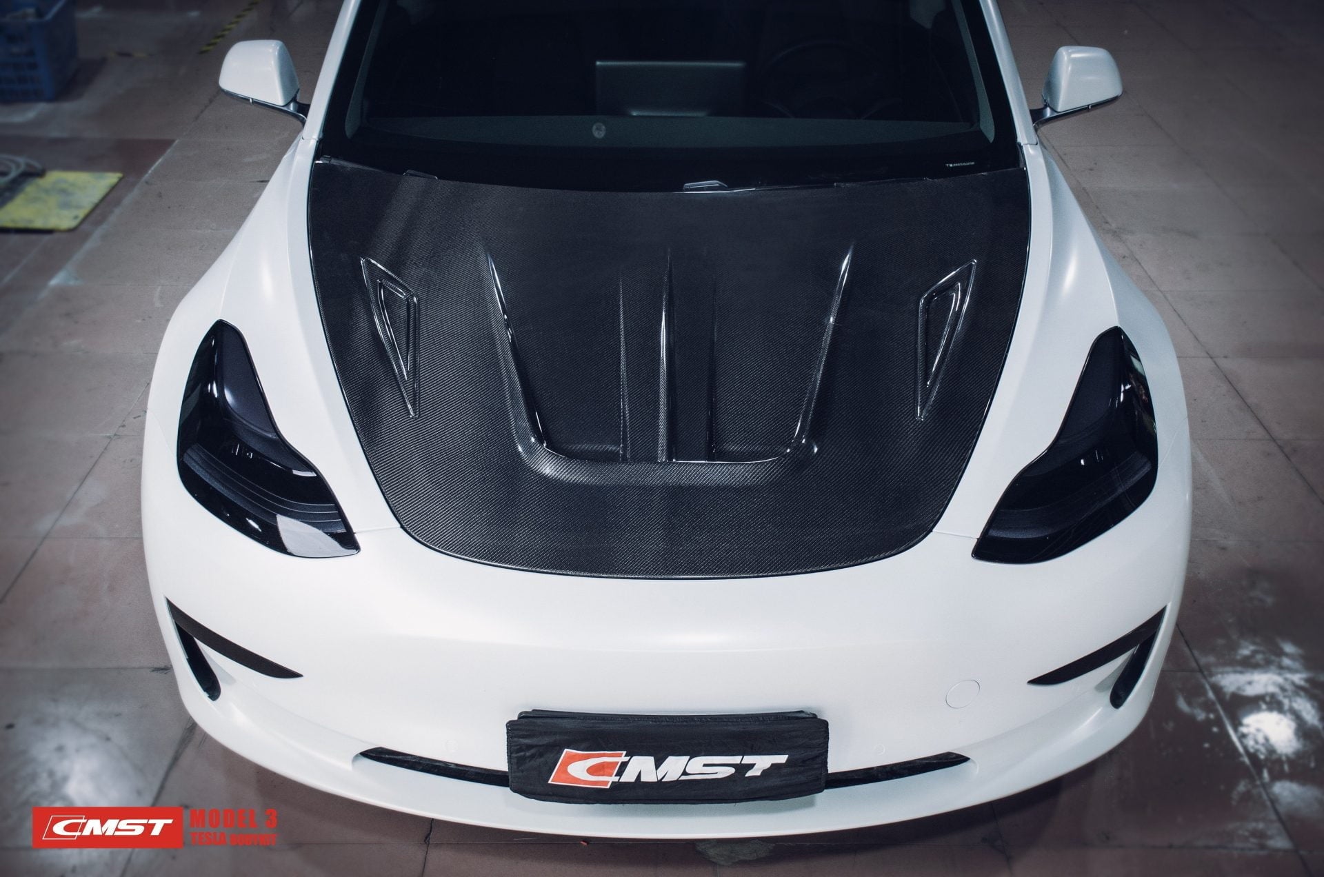 CMST Tuning Carbon Fiber Hood Ver.1 for Tesla Model 3 - Robot Bodykits