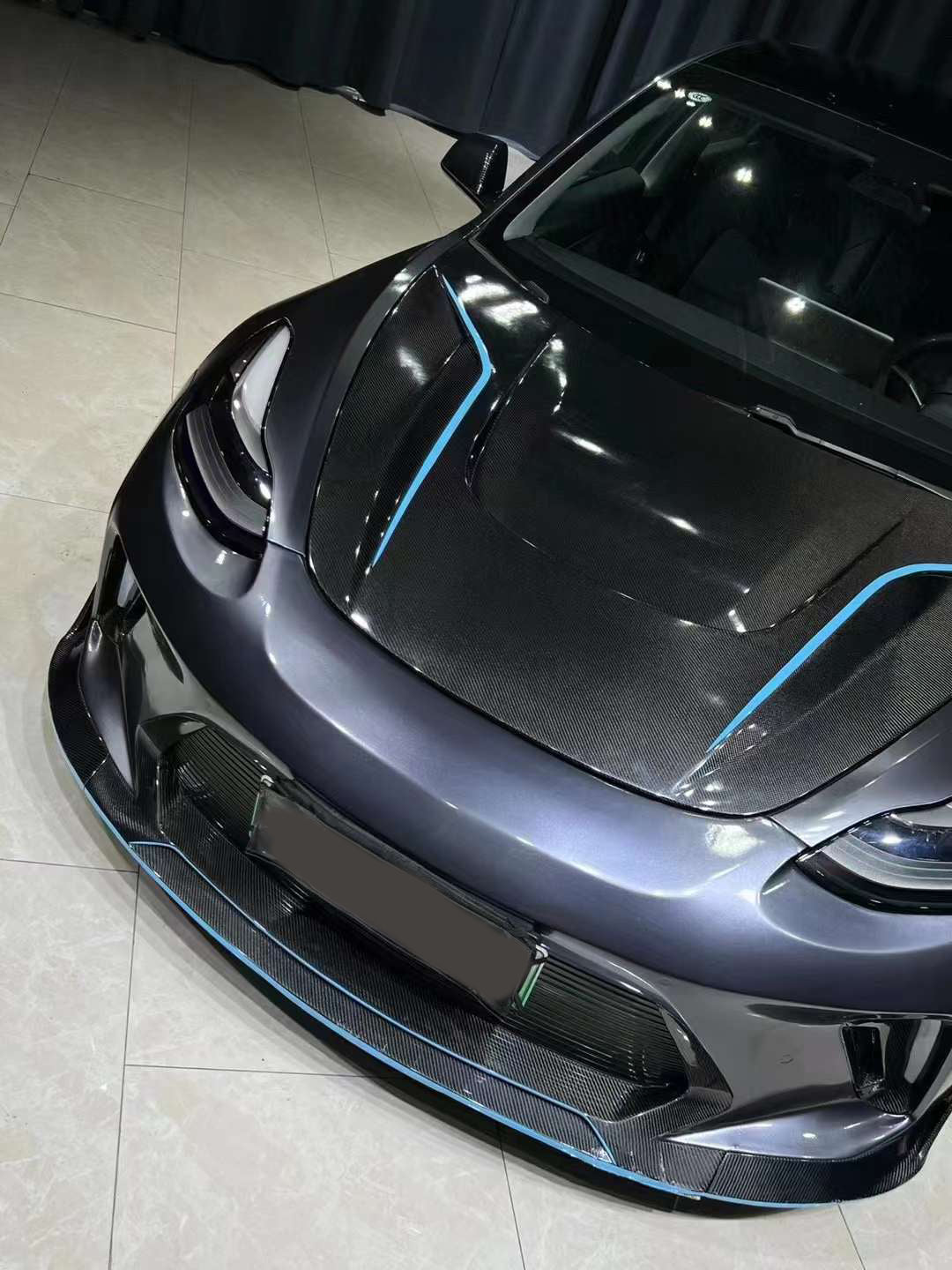 Robot Craftsman Tesla Model 3 “HACKER” Front Bumper & Front Lip (2017–2023 pre-facelift)