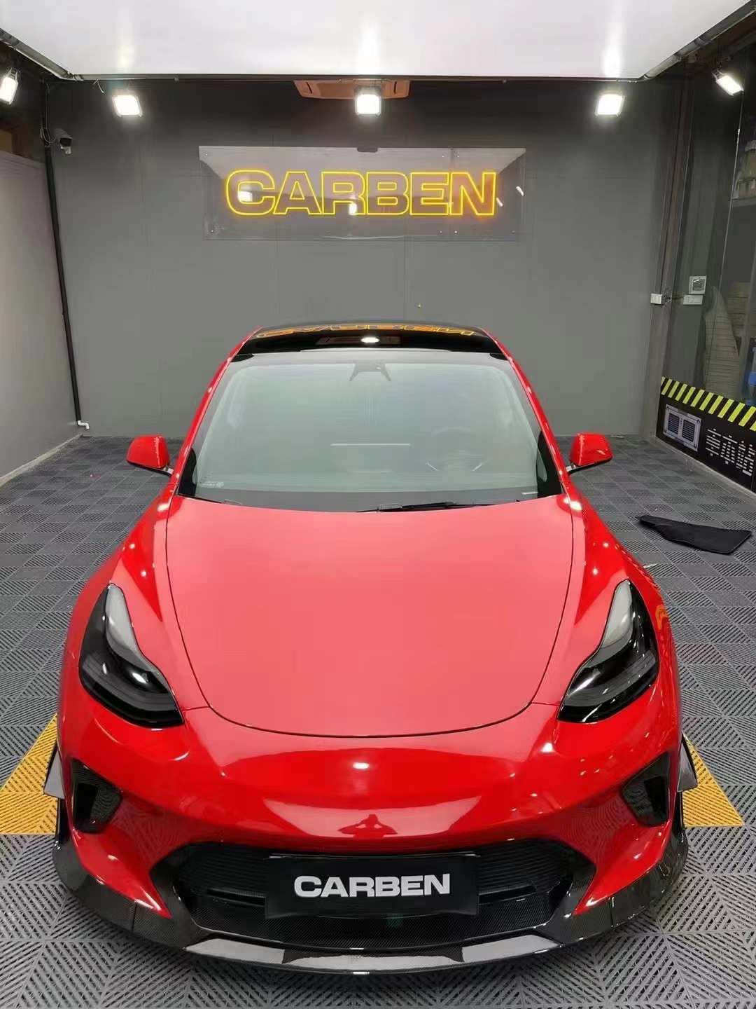 Robot Craftsman Tesla Model 3 “HACKER” Front Bumper & Front Lip (2017–2023 pre-facelift)
