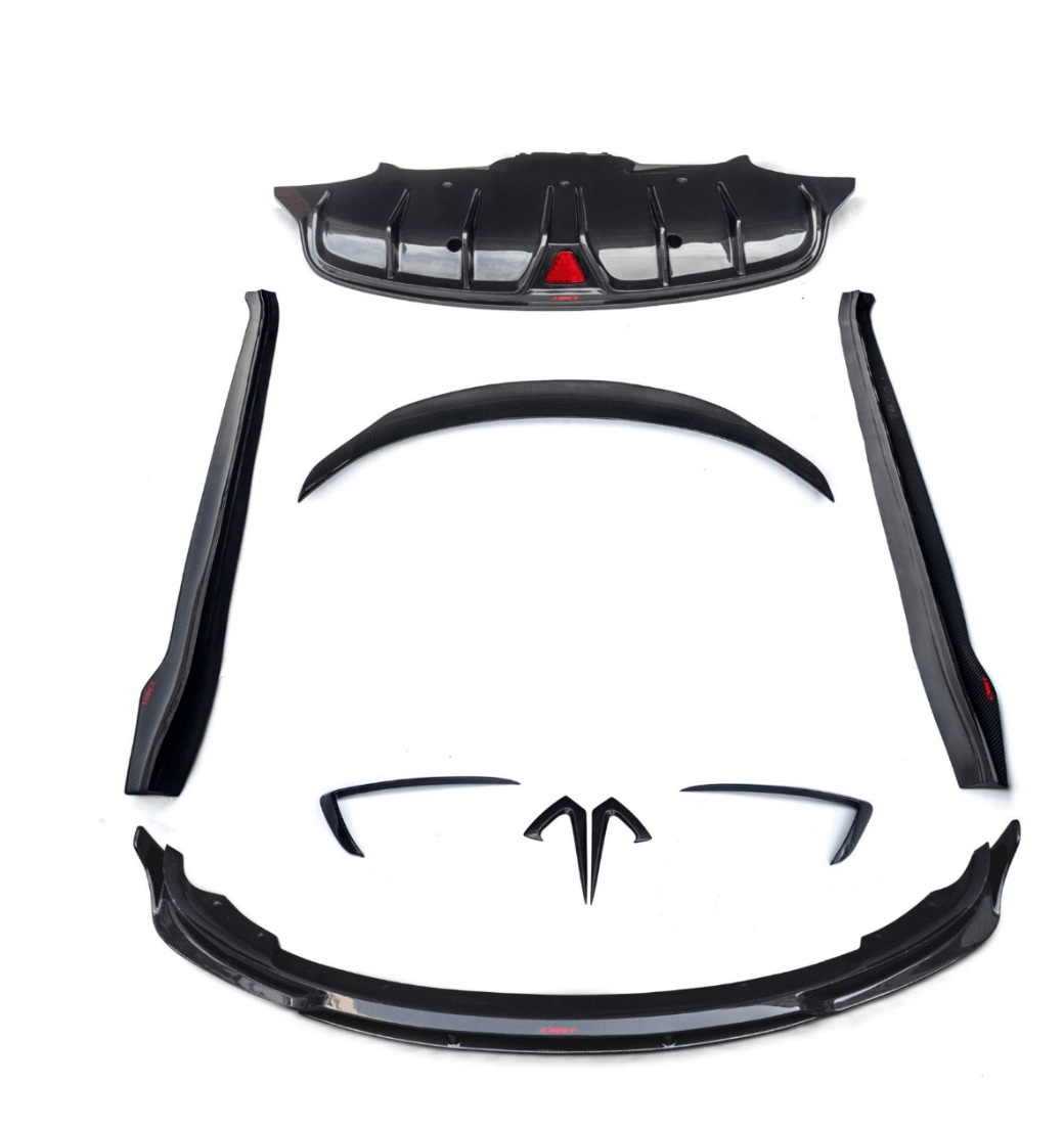 CMST Carbon Fiber Full Body Kit Style C for Tesla Model 3 - Robot Bodykits