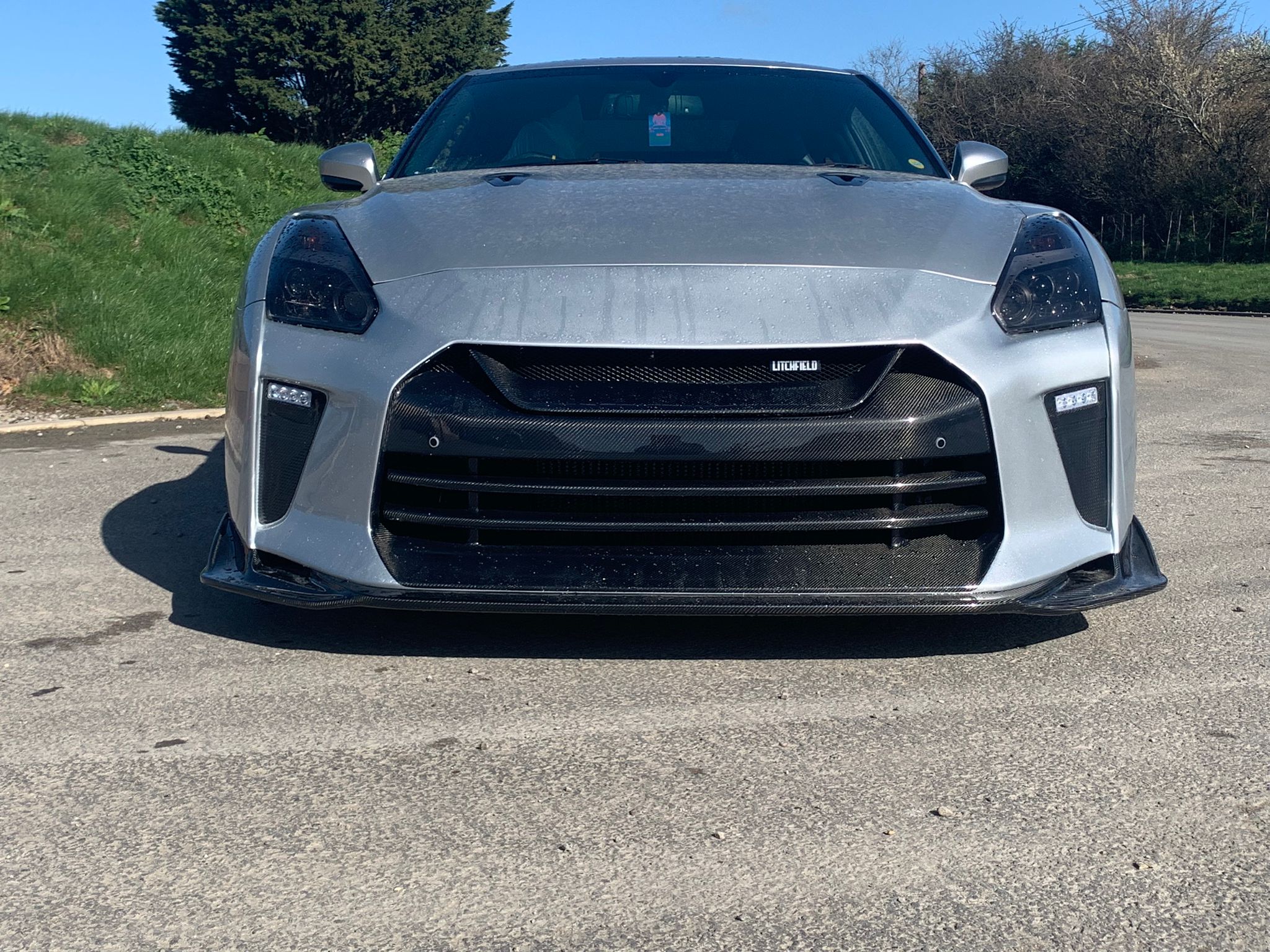 CMST TS Style Front Bumper & Front Lip for Nissan GTR GT-R R35 2008-2022 Carbon Fiber / FRP