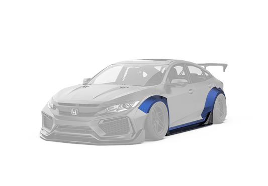 Robot Craftsman 10th Gen Honda Civic Body Kit WIDEBODY Front & Rear Arches + Side Skirts 922