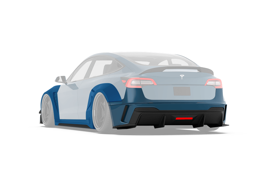 Robot Craftsman Tesla Model 3 2017-2023 “HACKER” Widebody FRP & Partial Carbon Full Kit