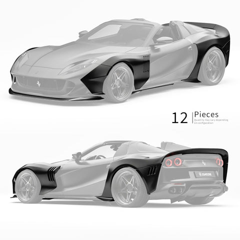 ZACOE Ferrari 812 GTS Carbon Fibre Widebody kit (12pcs/set)