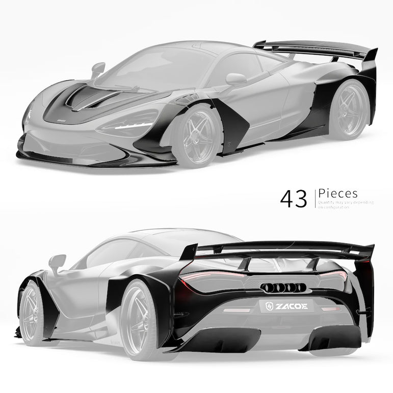 ZACOE McLaren 720s Galaxy Carbon Fibre Wide Body Kit (43pcs/set)