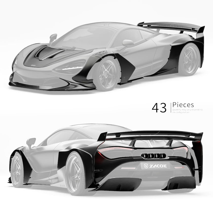 ZACOE McLaren 720s Galaxy Carbon Fibre Wide Body Kit (43pcs/set)