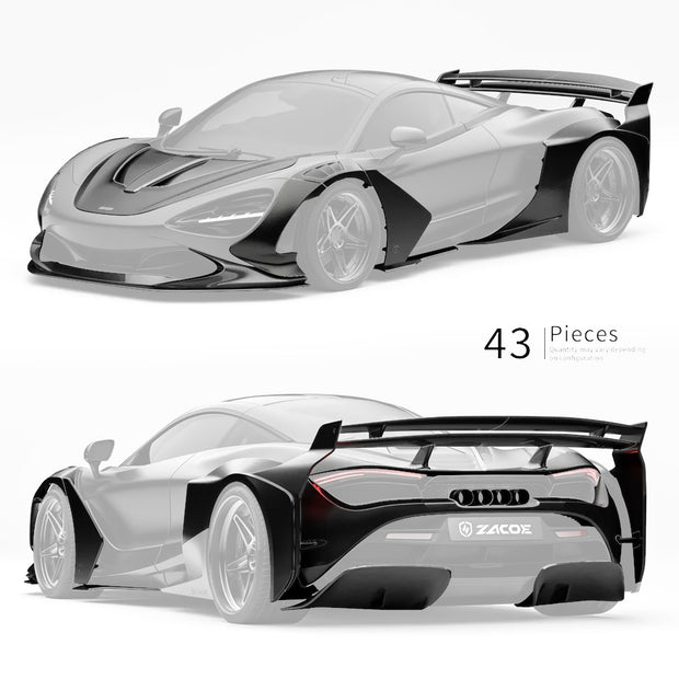 ZACOE McLaren 720s Galaxy Carbon Fibre Wide Body Kit (43pcs/set)