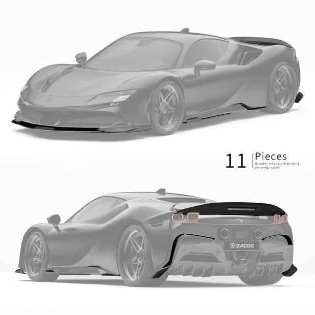 ZACOE Ferrari SF90 Stradale Carbon Fibre Body kit (11pcs/set)