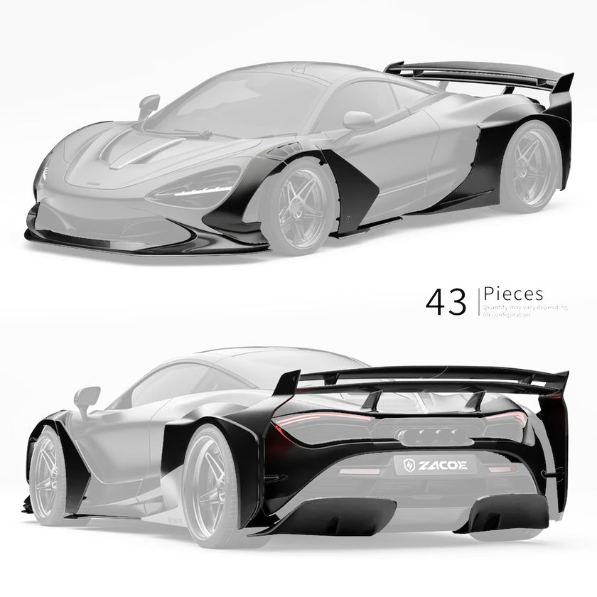 ZACOE McLaren 720s Galaxy Carbon Fibre Wide Body Kit (43pcs/set)