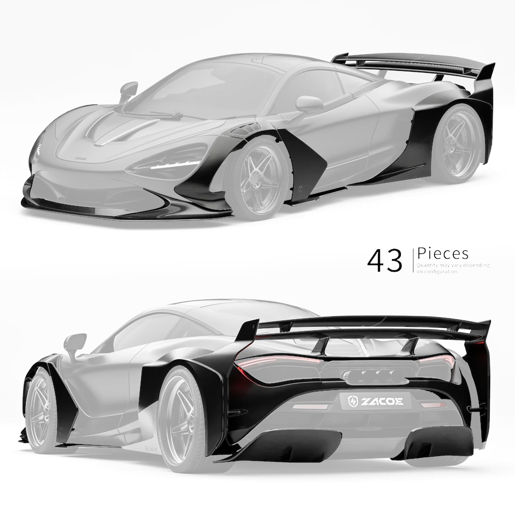 ZACOE McLaren 720s Galaxy Carbon Fibre Wide Body Kit (43pcs/set)