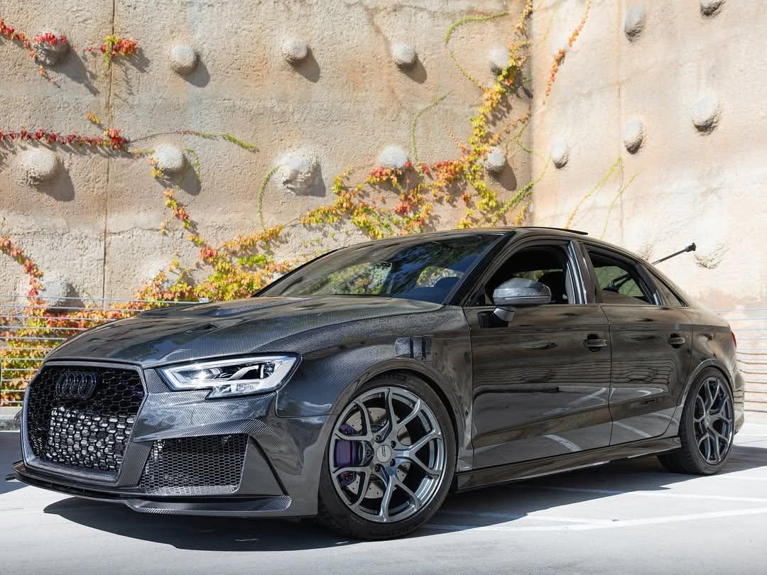 Karbel Carbon Dry Carbon Fiber RS3 Style Front Bumper for Audi A3 & A3 S Line & S3 2017-2020 8.5V
