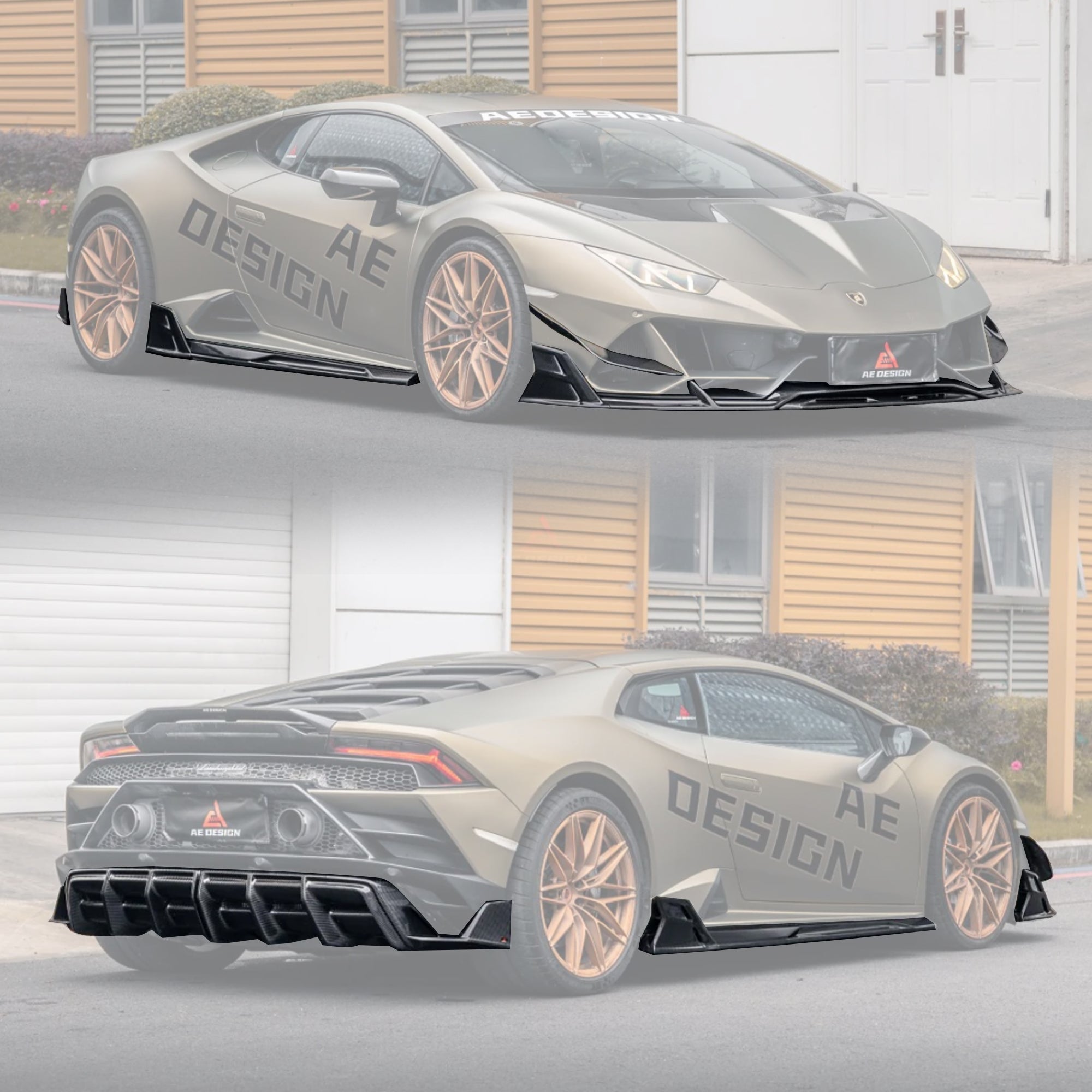 AE Design Lamborghini Huracan EVO AWD 2020 - 2023 Dry Pre - preg Carbon Fiber Full Bodykit Aftermarket Carbon Fiber Part / Bodykit - Robot Bodykits