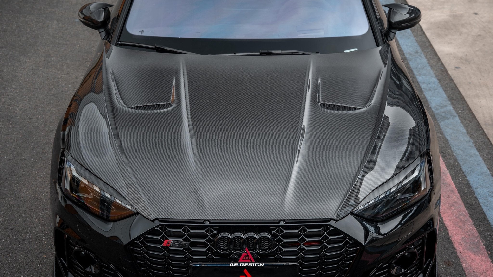 AE Design Prepreg Carbon Fibre Hood/Bonnet For Audi RS5 S5 A5 B9 B9.5 2017-Early 2025 Aftermarket Carbon Fiber Part / Bodykit - Robot Bodykits
